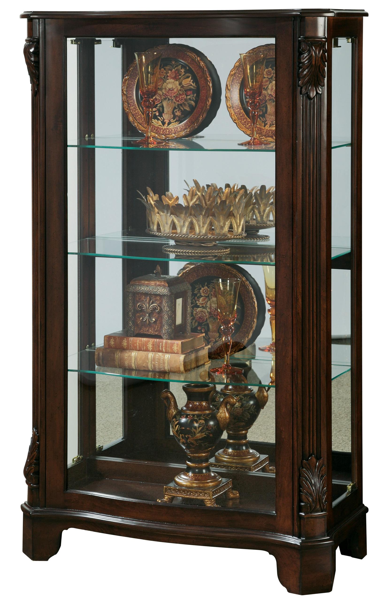 Pulaski Furniture Curios Side Entry Mantel Curio Bullard Furniture